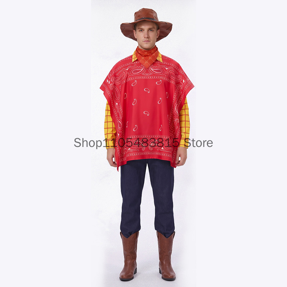 Men Formal Wear Vest - Men's Woody Cosplay costume Toy Movie