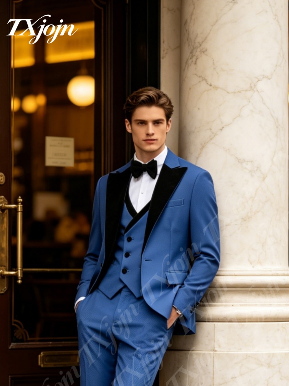 Formal Wear For Men Black Suit - Premium Royal Blue 3PCS Formal Tuxedo