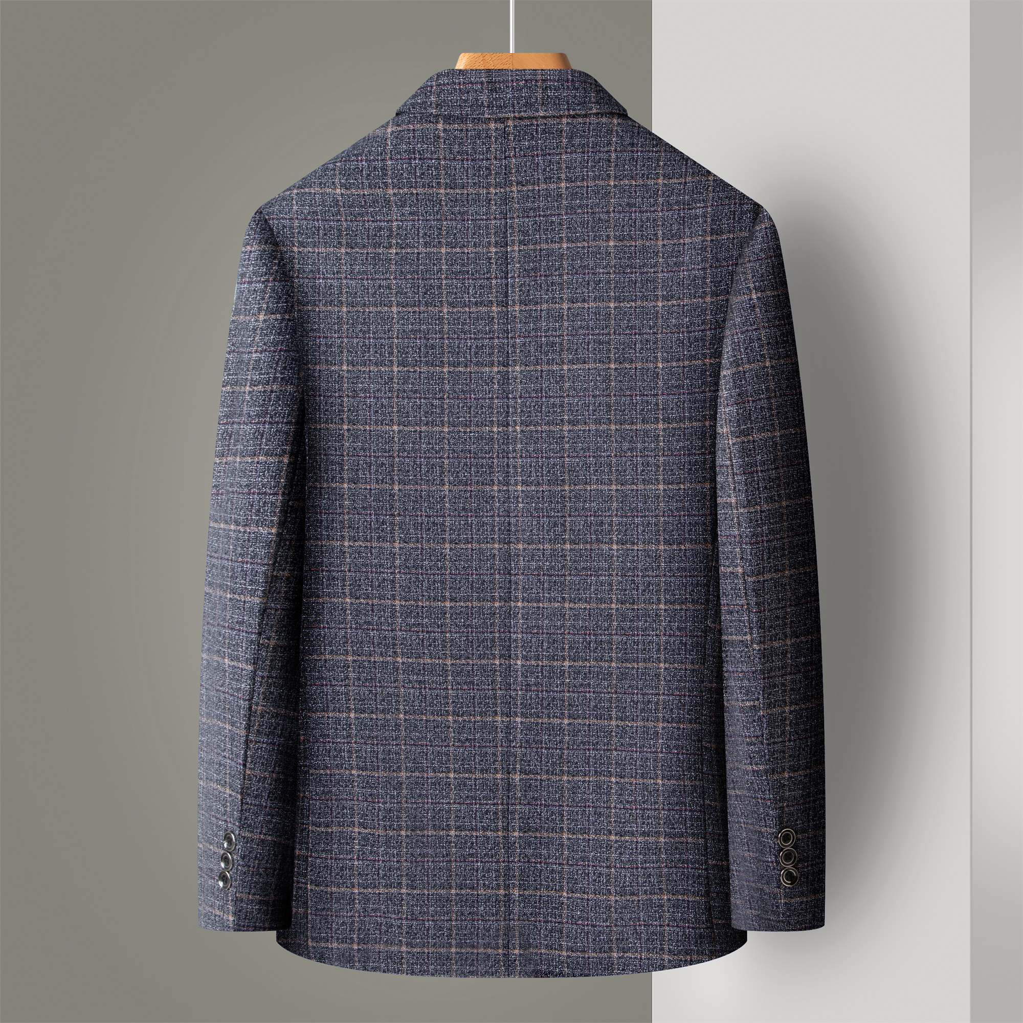 Striped Suit Men's Plaid Suit  - Men Formal Wear Summer review and price