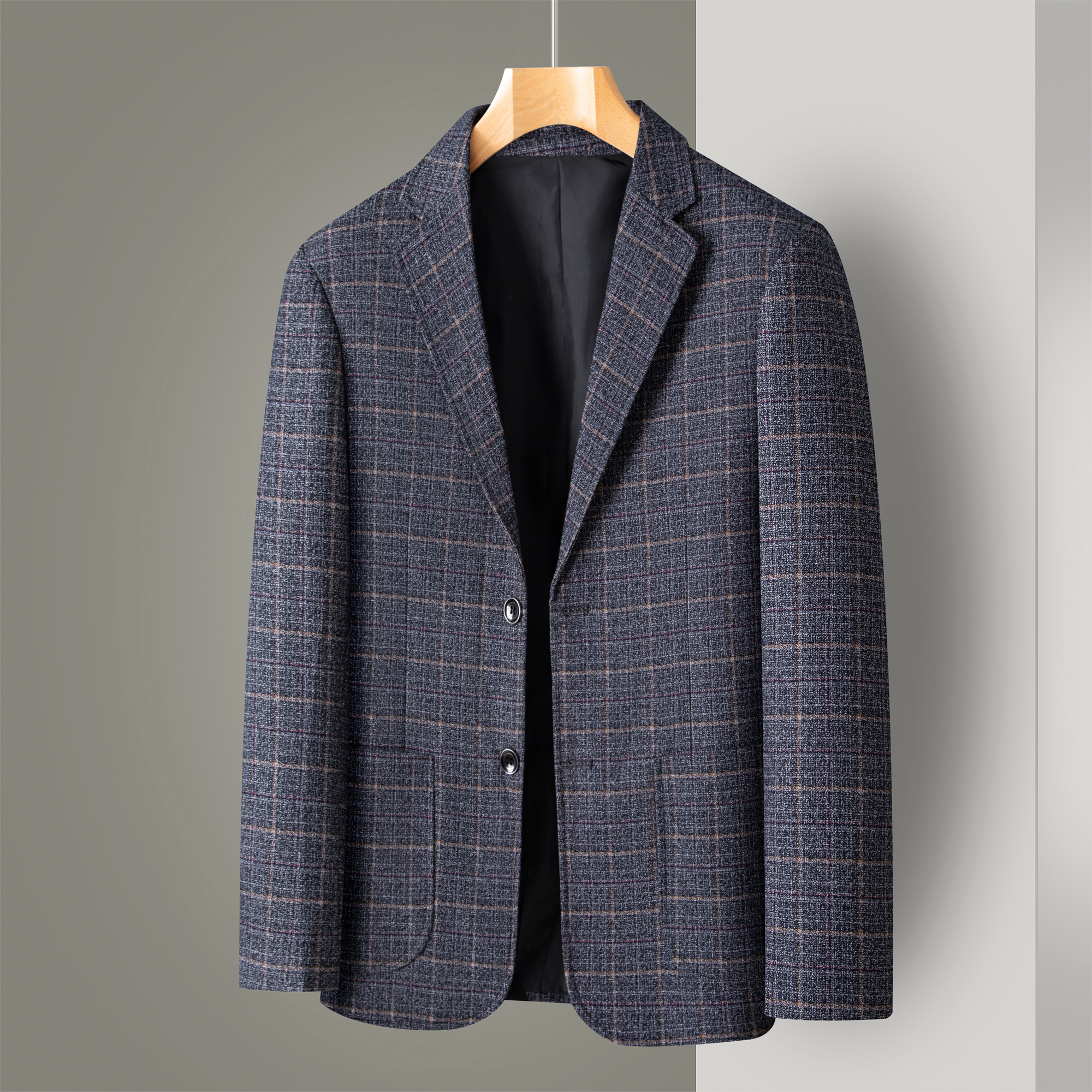 Striped Suit Men's Plaid Suit  - Men Formal Wear Summer review and price