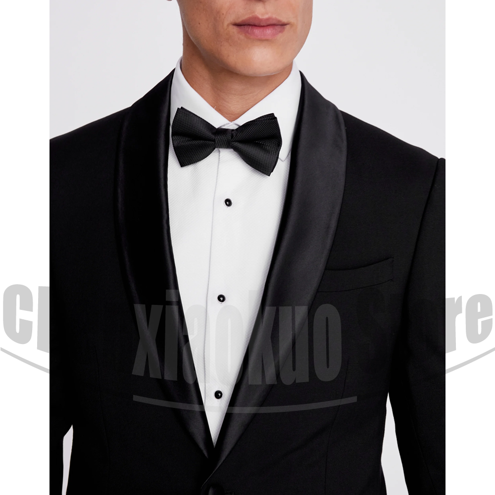 Black Men Suits 2 Piece Fashio - Formal Wear For Men Black Suit review and price