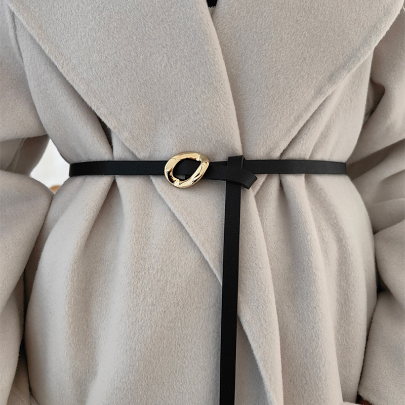 Thin Knotted Waist Chain Belt  - Formal Belt Leather Thin review and price