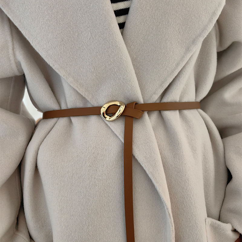 Thin Knotted Waist Chain Belt  - Formal Belt Leather Thin review and price