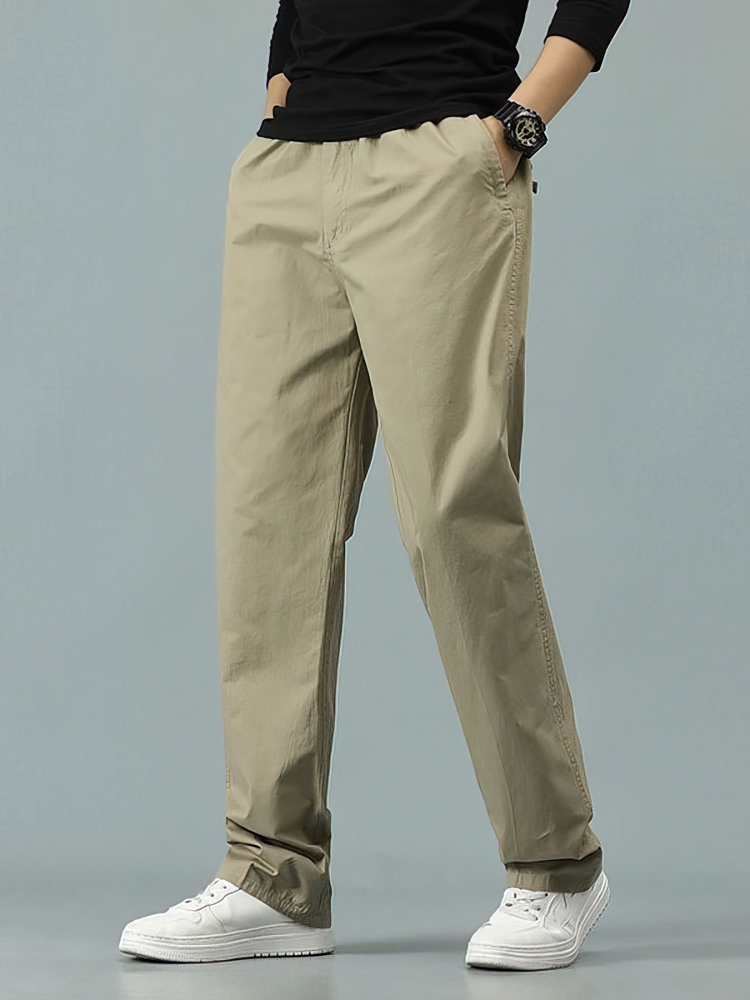 100% Cotton Straight Casual Pa - Men Formal Wear Summer review and price