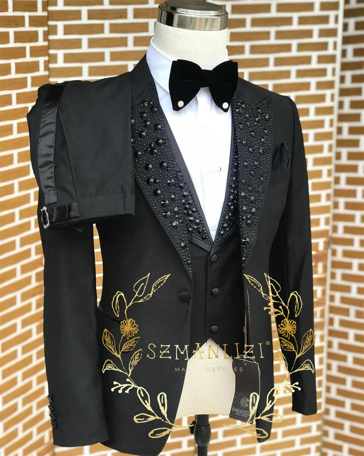 Black Men Suits Luxury Stone C - Formal Wear For Men Black Suit review and price