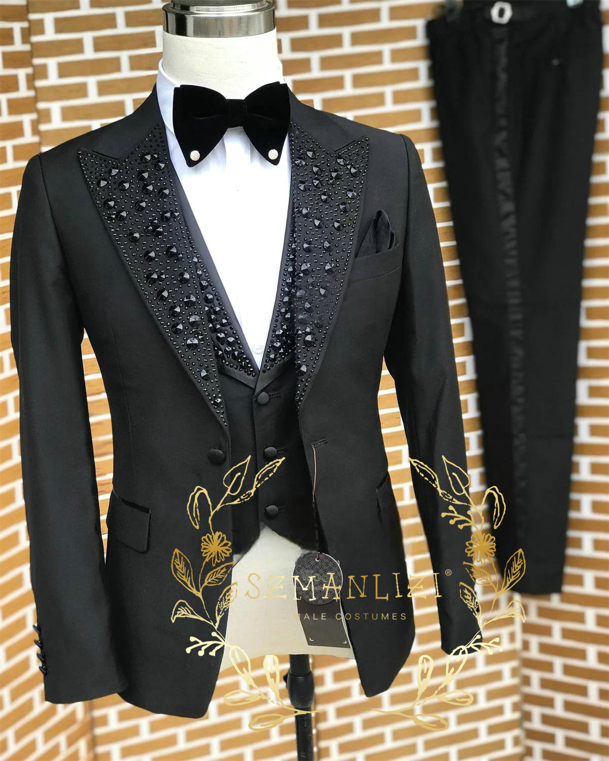 Black Men Suits Luxury Stone C - Formal Wear For Men Black Suit review and price