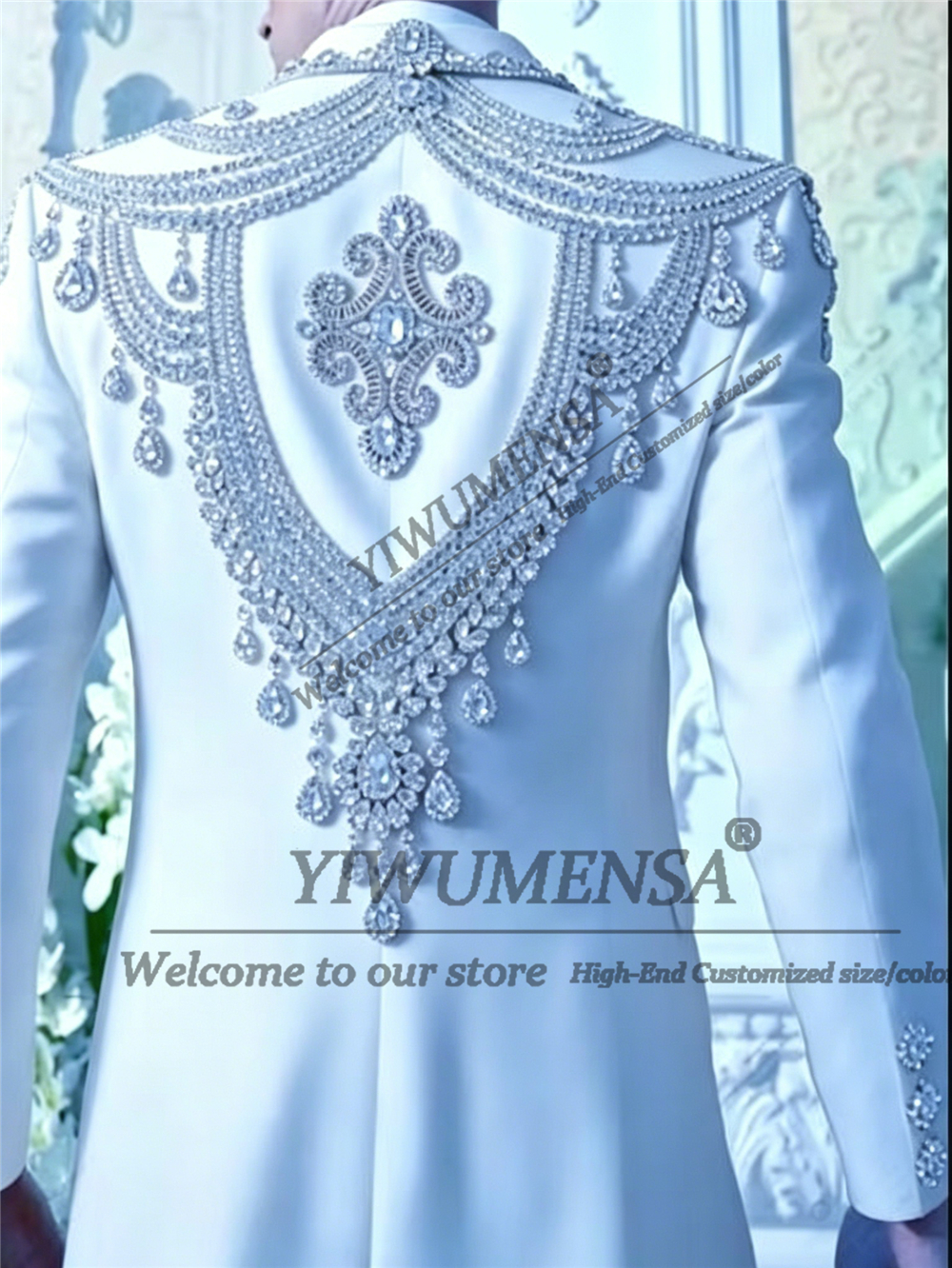 Male Fashion Beading Crystals  - Men Formal Wear Fashion review and price