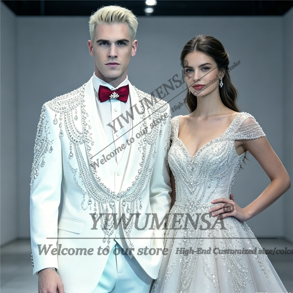 Male Fashion Beading Crystals  - Men Formal Wear Fashion review and price