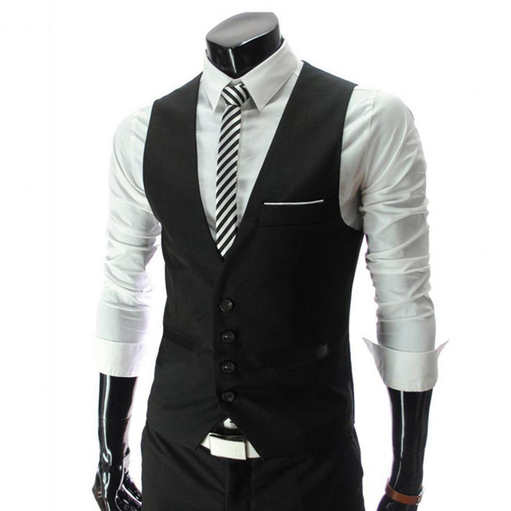 Men Vest Single Breasted Suit  - Men Formal Wear Vest review and price