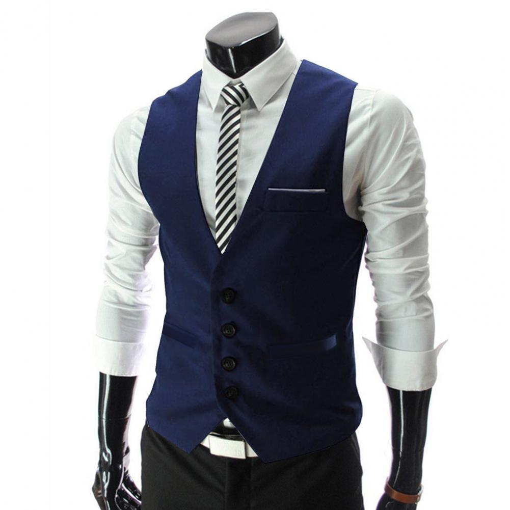 Men Vest Single Breasted Suit  - Men Formal Wear Vest review and price