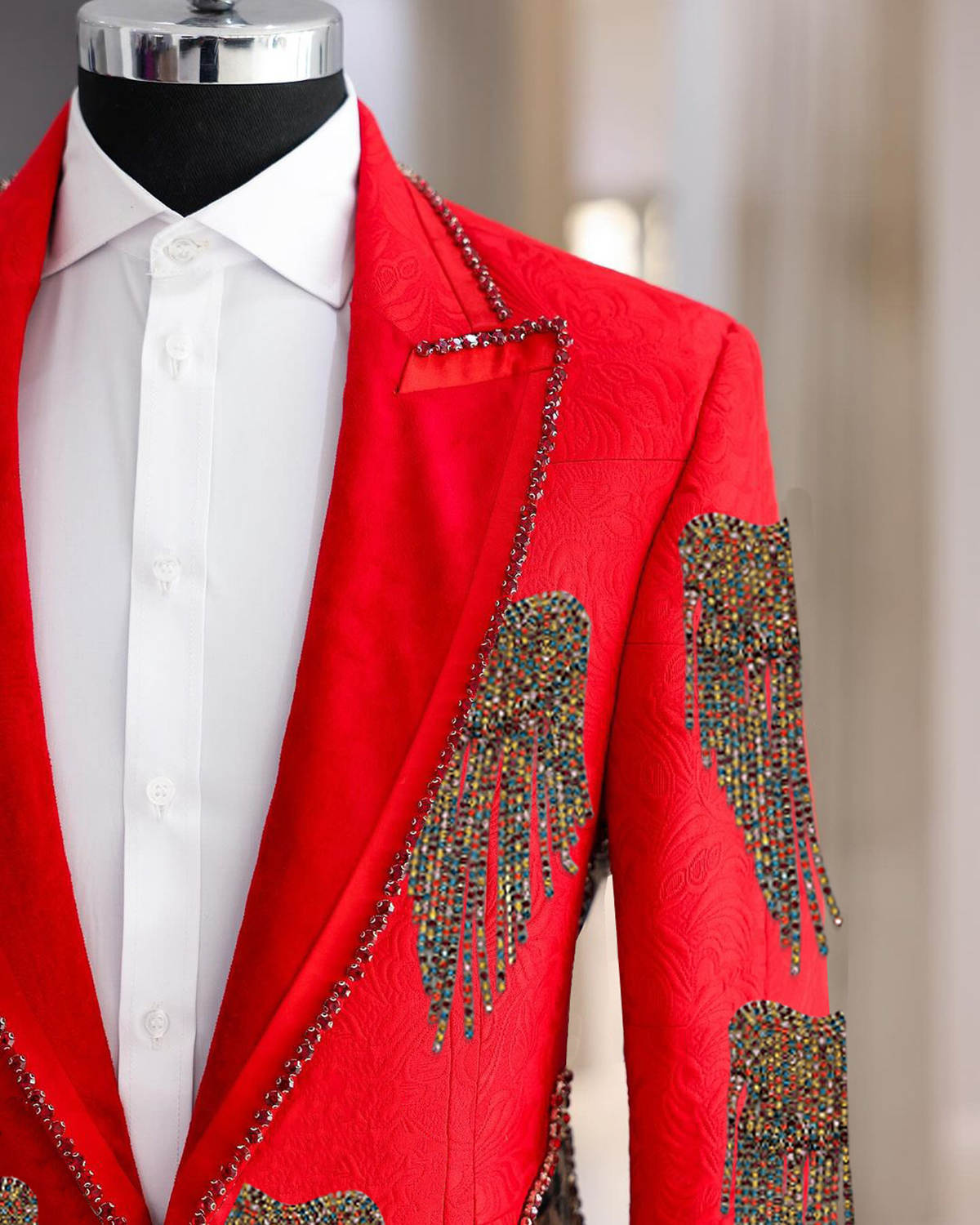 Fashion Wedding Men Suit Cryst - Formal Wear For Men Black Suit review and price