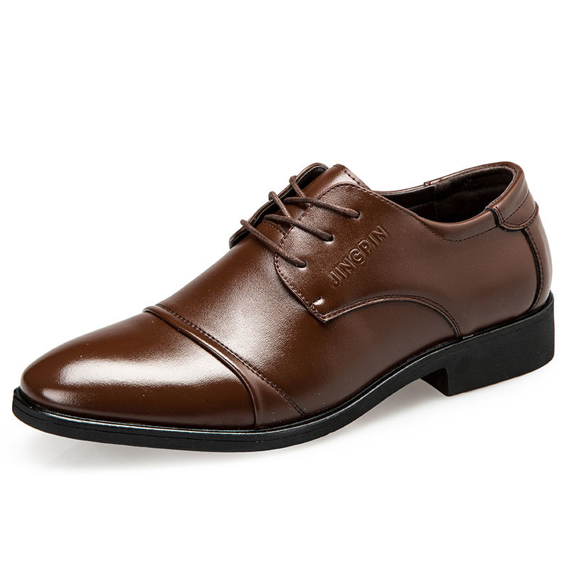 Large-sized men's leather shoe - Men Formal Party Wear Dress review and price