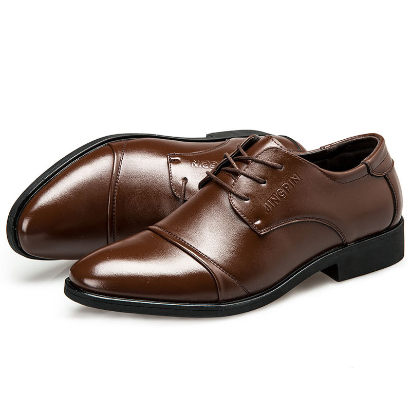 Large-sized men's leather shoe - Men Formal Party Wear Dress review and price