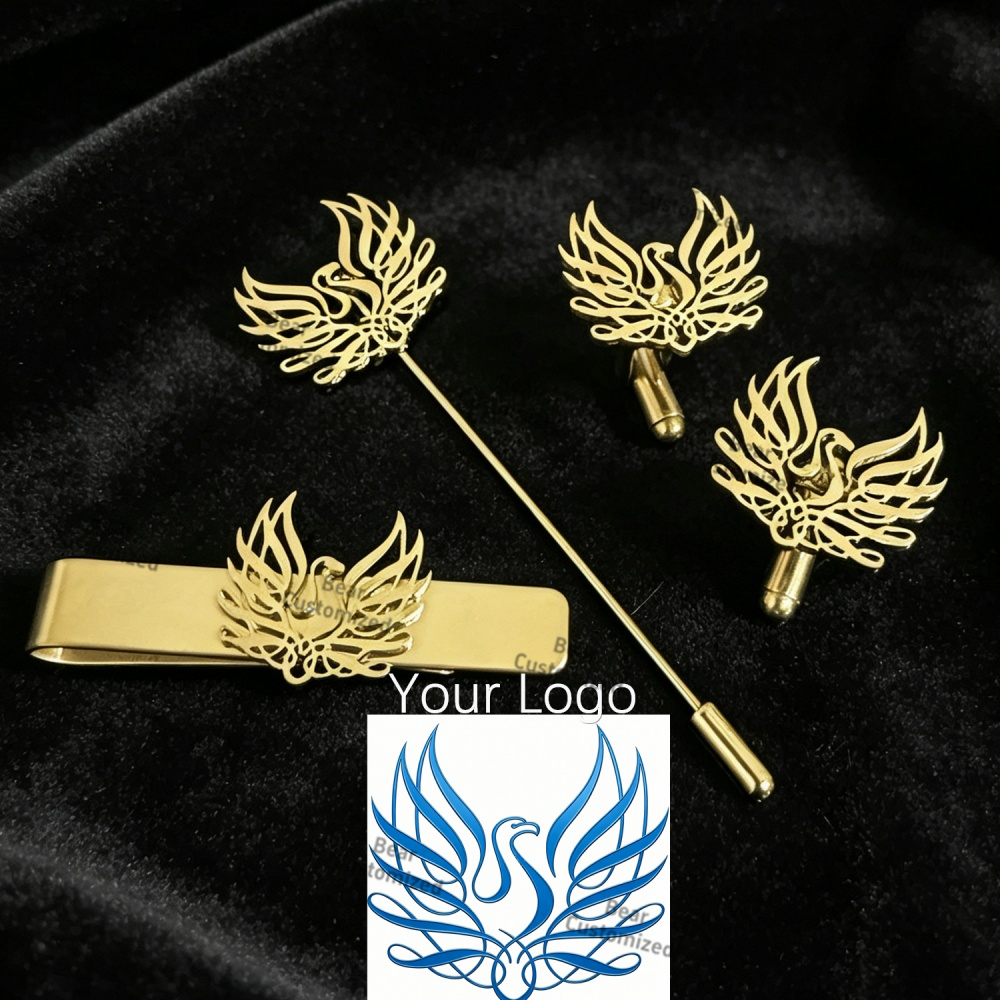 Custom Cufflink Tie Set Bar Pe - Men Formal Wear Fashion review and price