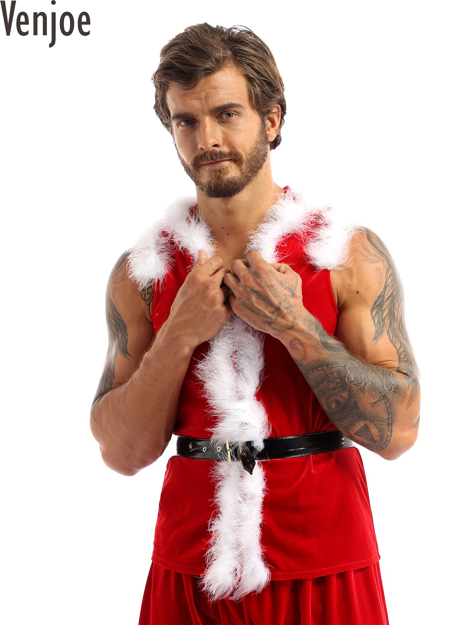 Men Christmas Dress Up Santa C - Men Formal Wear Vest review and price