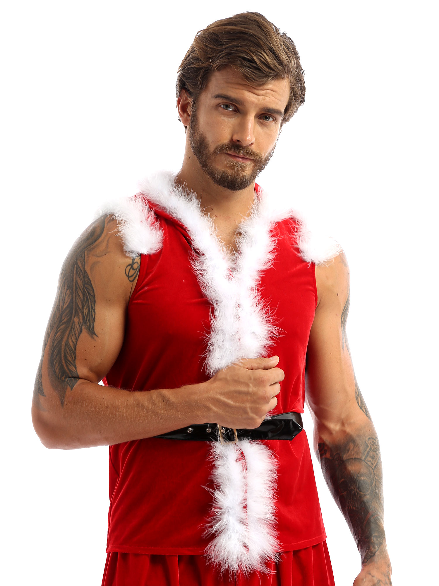 Men Christmas Dress Up Santa C - Men Formal Wear Vest review and price