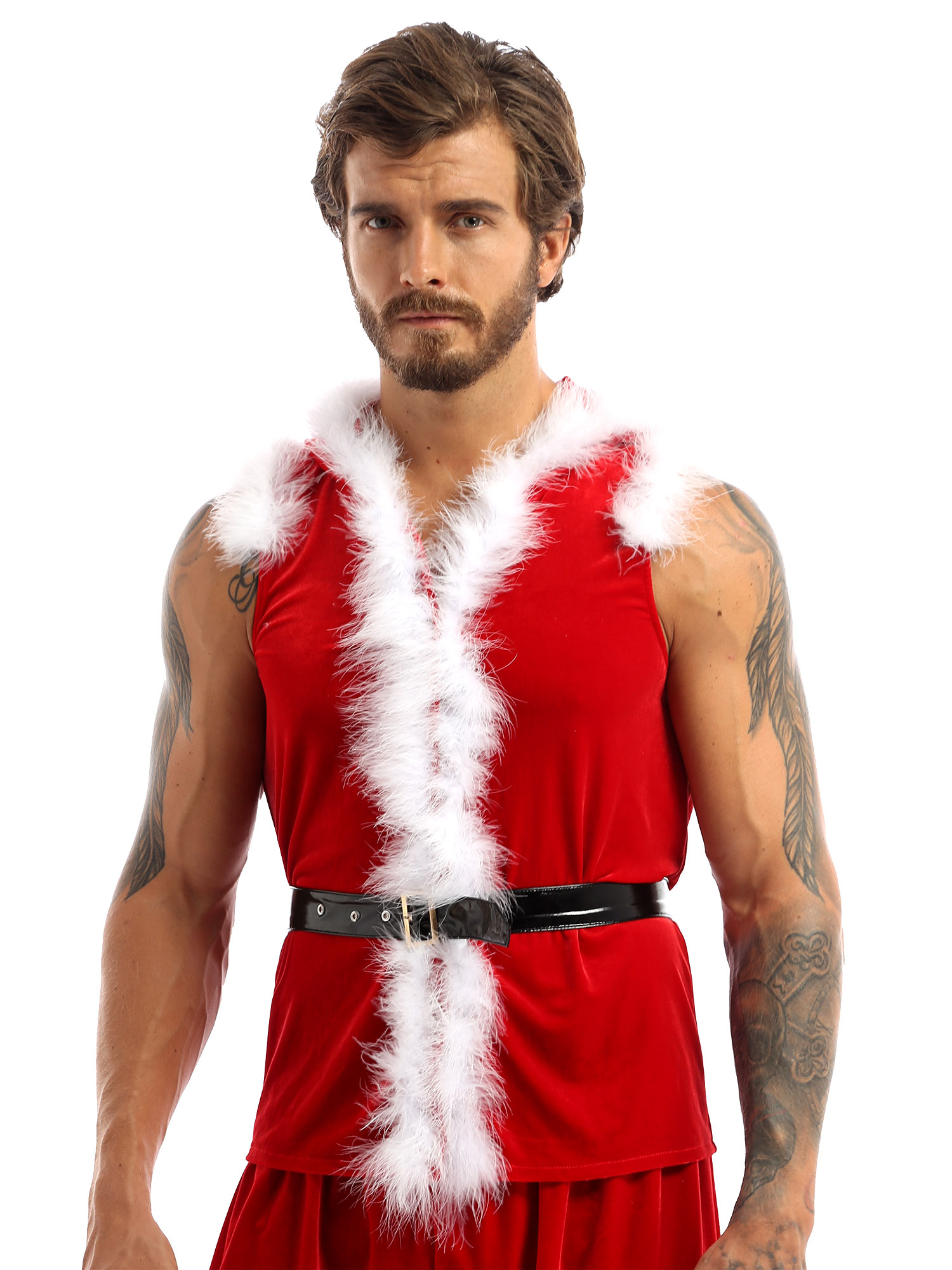 Men Christmas Dress Up Santa C - Men Formal Wear Vest review and price