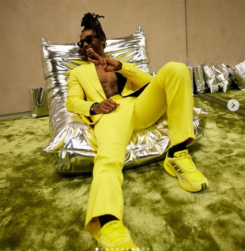 Fashion Yellow Men Suit Set 2  - Formal Wear For Men Black Suit review and price