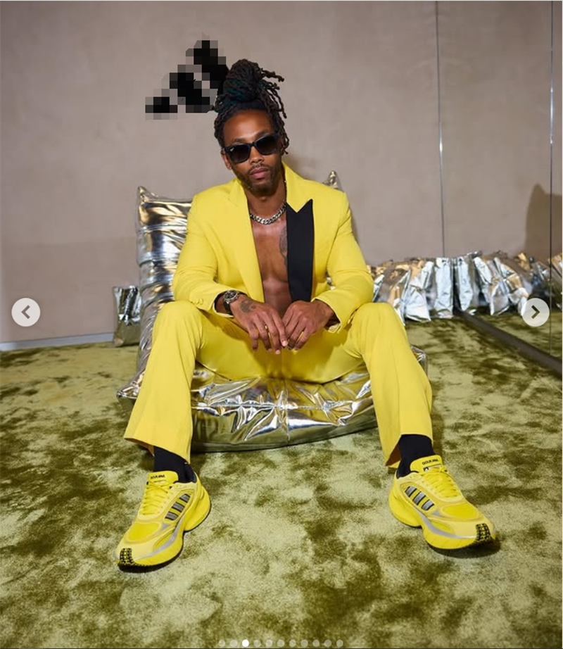 Fashion Yellow Men Suit Set 2  - Formal Wear For Men Black Suit review and price