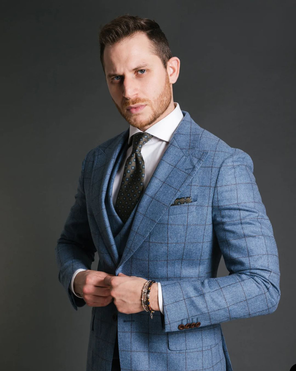 Blue Vintage Men Suit Tailor-M - Men Formal Wear Vest review and price