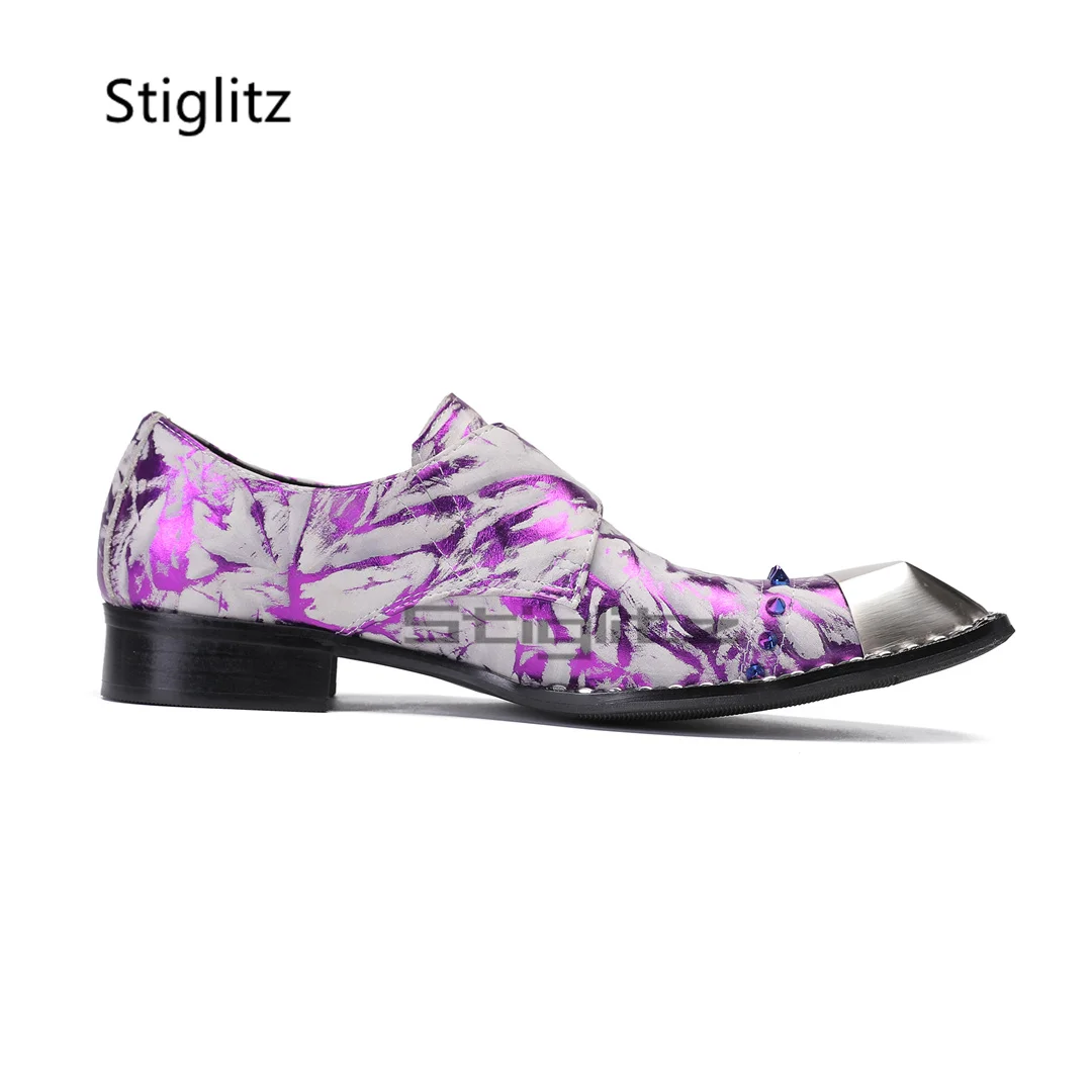 Purple Prints Genuine Leather  - Men Formal Party Wear Dress review and price