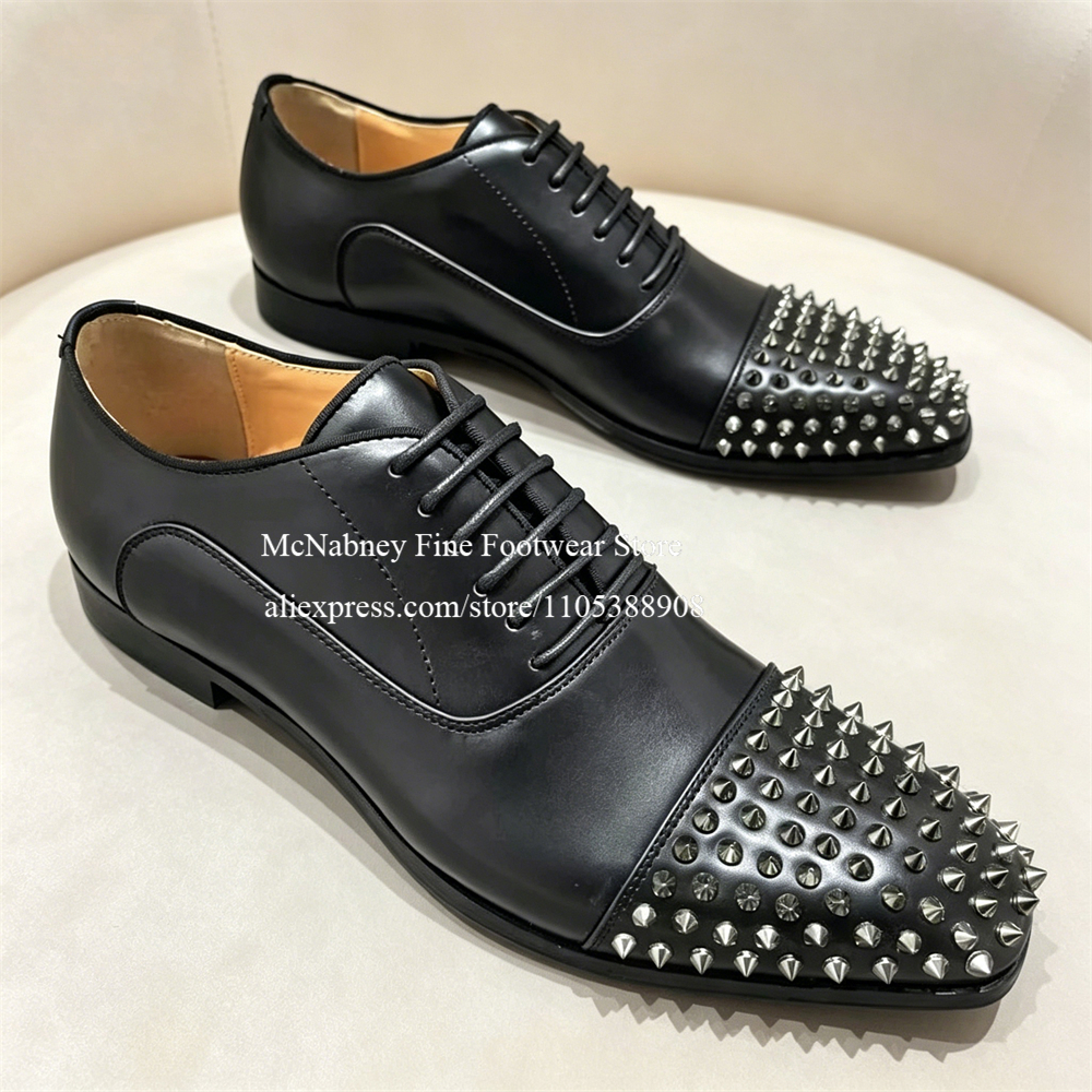 Spike Studs Leather Dress Shoe - Men Formal Party Wear Dress review and price