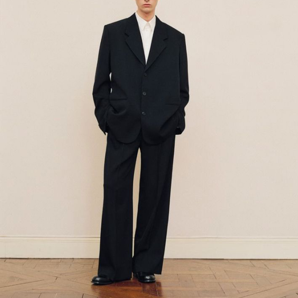 Men's Black Oversized Suit Set - Formal Wear For Men Black Suit review and price